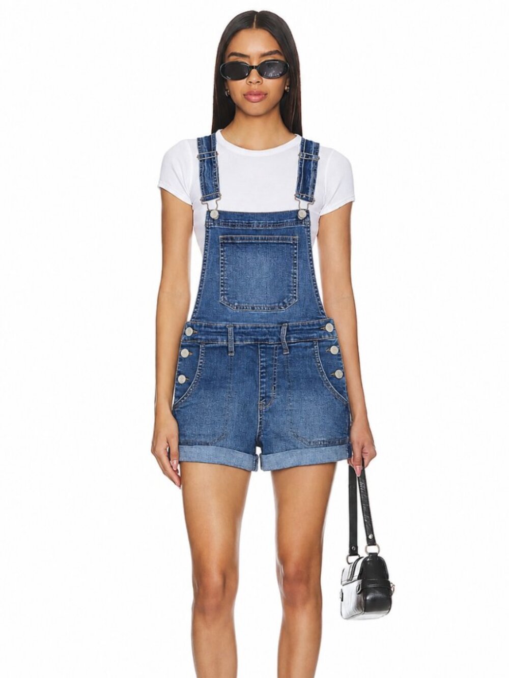 Guess Women's Denim Blue Shortalls